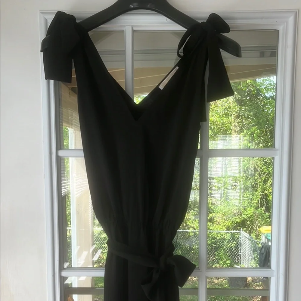 Michael Kors Black Pull On Cropped Jumpsuit - Picture 2 of 6